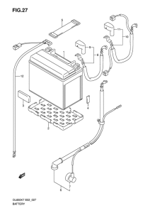 DL650 (ABS) Аккумулятор