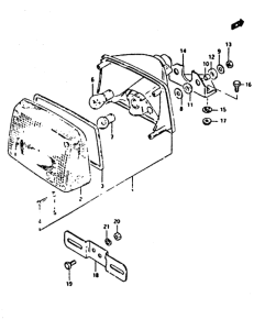 XN85 Задний комбинированный сигнал