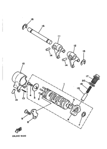 YSR80 YSR80D Shift cam & fork