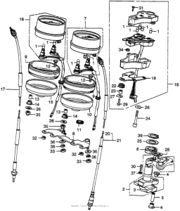  Спидометр + тахометр