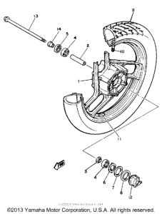 SRX600S Переднее колесо