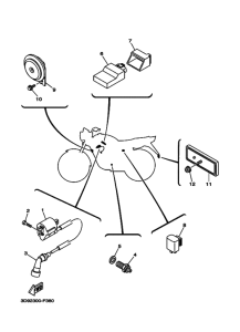 YBR125ED Equipo electrico