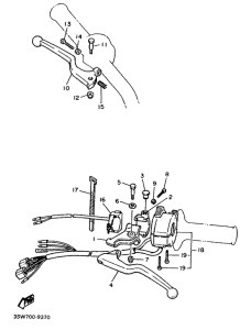 TT600W Handle switch. lever