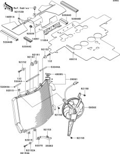 ZX1400 Радиатор