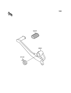 BJ250 Педаль тормоза