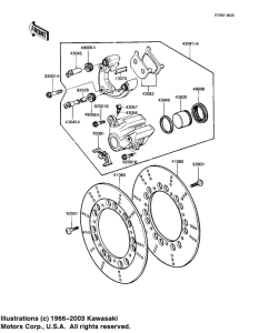 KZ1000 Передний суппорт