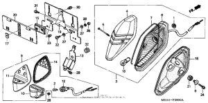 VTX1300S Фонарь