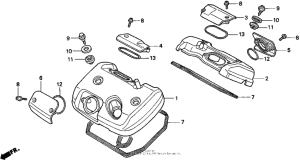 VT600C Крышка головки цилиндров