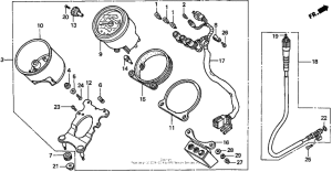 VT1100C2 Спидометр