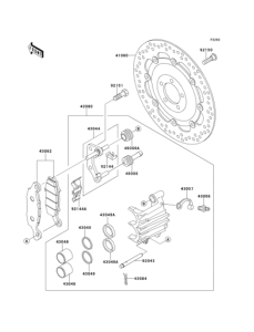 EJ400 Передний тормоз