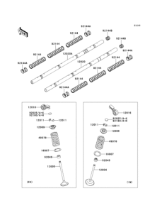 ZR1200 Rocker arms / valves