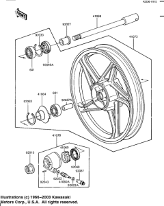 KZ1100 Front wheel / hub