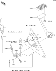 Педаль тормоза