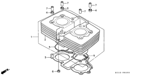 CB125T Цилиндр