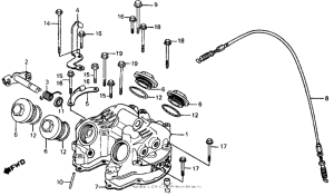 XR500R Cylinder head cover 83-84