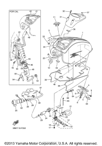 XVS650 Топливный бак