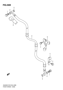 AN400 Передние тормозные трубки