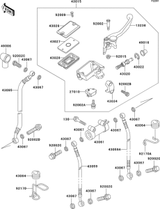 ZR1100 Главный тормозной цилиндр