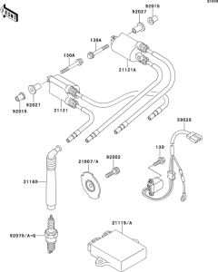 ZX750 Катушка зажигания
