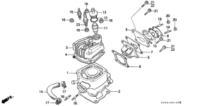 CRM75R Cylinder / cylinder head