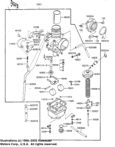 KX125 Carburetor assy