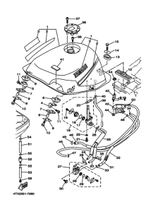 TDM850 Tank fuel