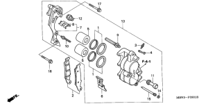 XR650R Передний суппорт
