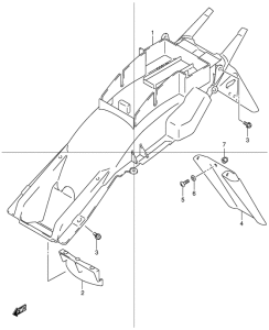 GSF600 Заднее крыло