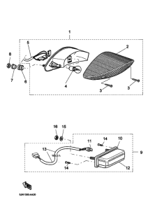 BT1100 Taillight unit ass`y