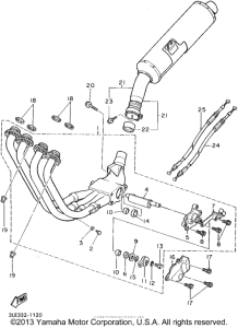 FZR1000GC Выхлопная система