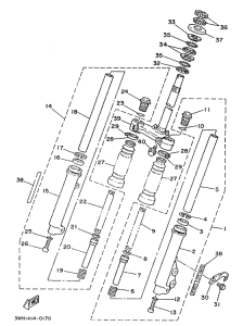 CR50Z Передняя вилка