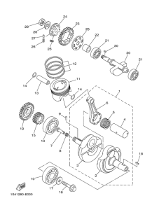 YBR250 Crankshaft & piston