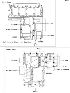 ZR1200 Болты крепления картера
