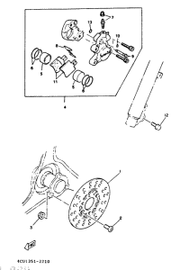 YE50 Vorderradbremssattel