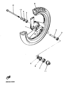  Переднее колесо