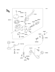 VN250 Главный тормозной цилиндр