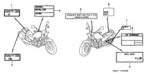 CB250 Лейбл предостережения