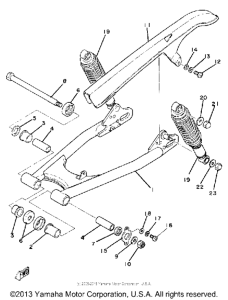 SR250J Задний рычаг подвески