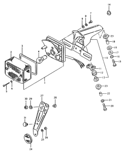 TS50 Задний комбинированный сигнал
