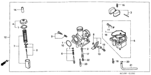 CG125 Carburetor assy
