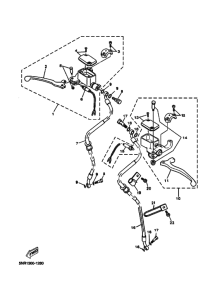YP125D Передний тормозной цилиндр