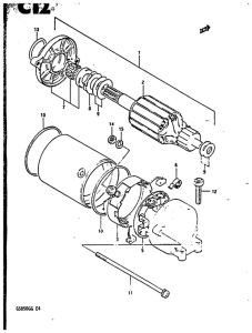 GS850 Стартерный мотор