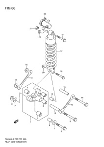 DL650 (ABS) Втулки заднего рычага
