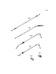 ZR800 Тросы управления