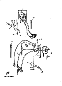YZ250WR YZ250WRW Interruptor  manillar&palanc
