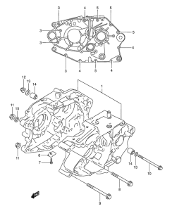 DR200 Картер двигателя