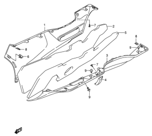 AN650 (ABS) Side leg shield