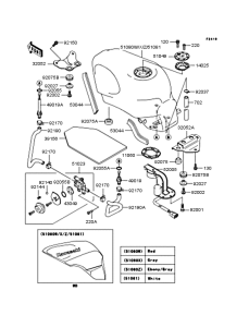 ZX400 Топливный бак