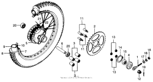 XL100 Переднее колесо