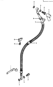 GS450 Передние тормозные трубки